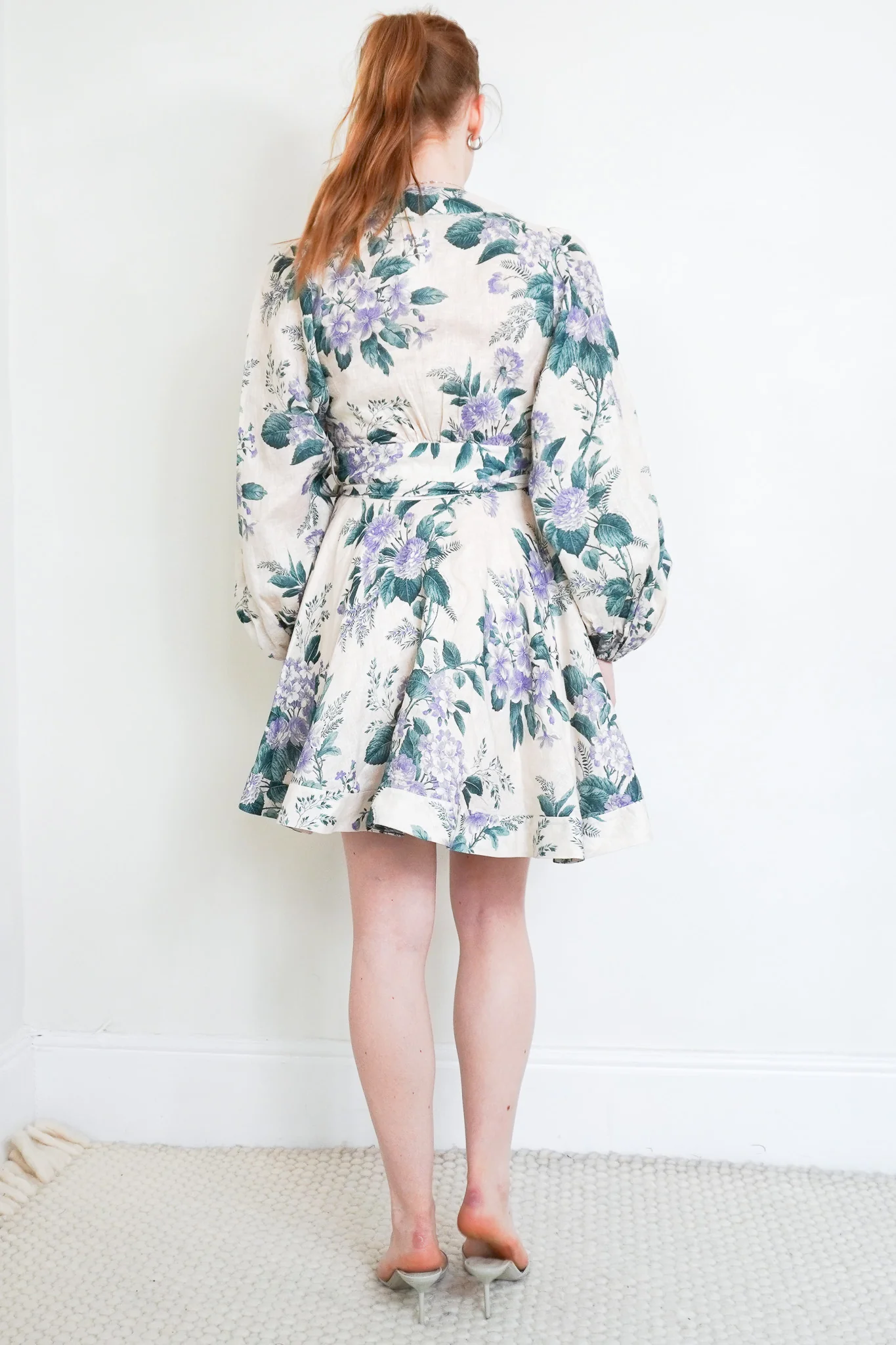 Zimmermann Cassia Floral Linen Mini Dress RRP £540 | Authentic Preloved - Image 3