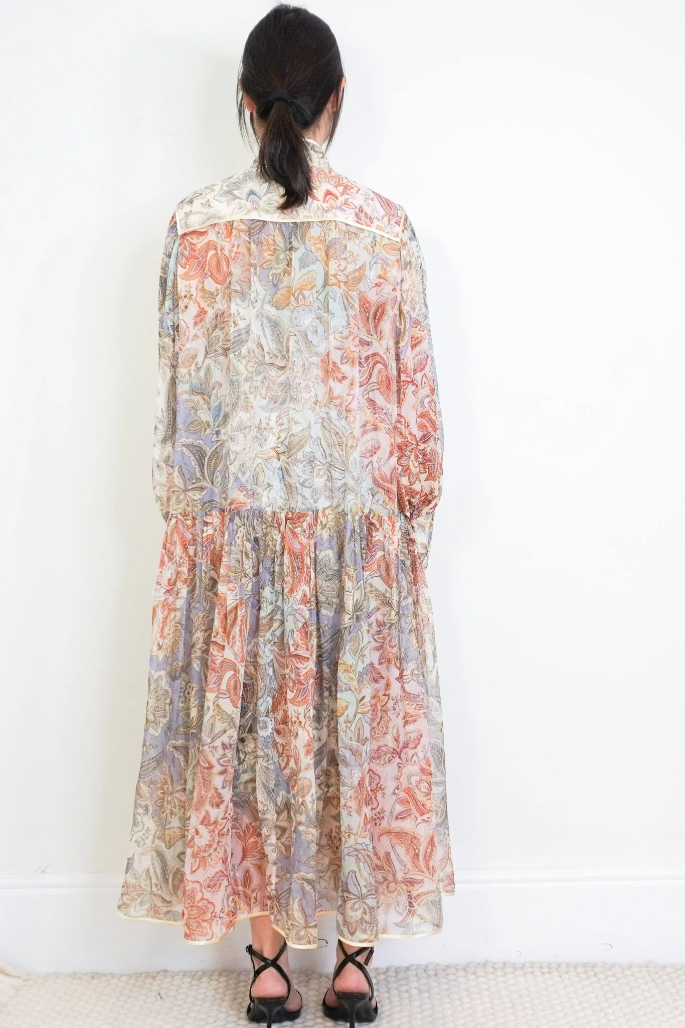 Zimmermann Soft Colourway Paisley Silk Maxi Dress RRP £850 | Authentic & Preloved - Image 3