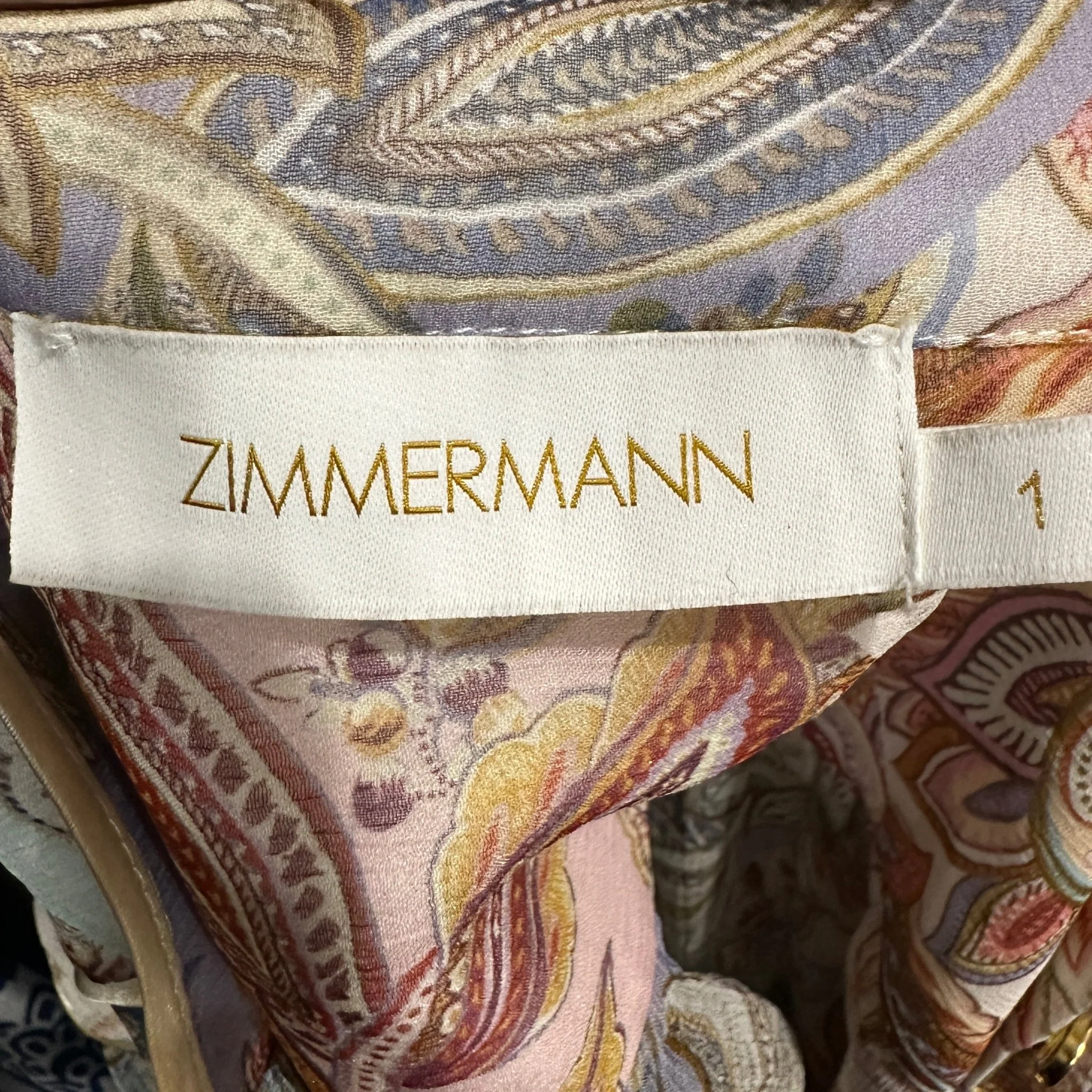 Zimmermann Soft Colourway Paisley Silk Maxi Dress RRP £850 | Authentic & Preloved - Image 4